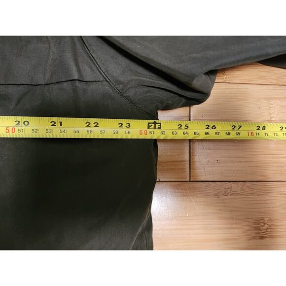 Vintage St Johns Bay Mens Large Parka Jacket Green Quilt Removable Hood Full Zip - Picture 14 of 15